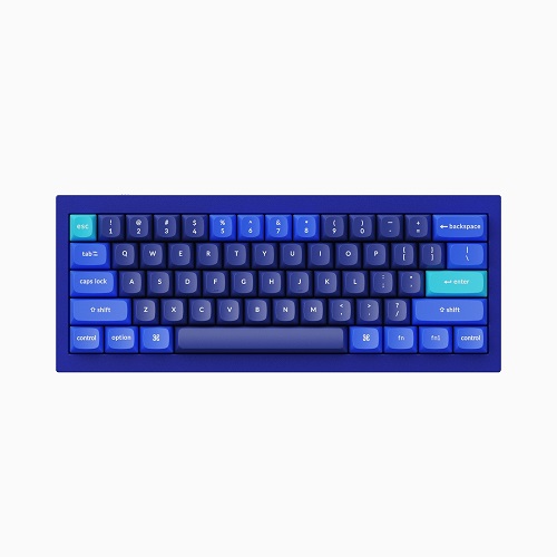 Keychron Q4 블루 알루미늄 커스텀 (갈축)_이미지