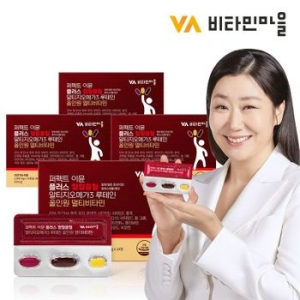 비타민마을 퍼펙트 이뮨 플러스 혈혈콜혈 알티지오메가3 루테인 올인원 멀티비타민 14팩 (4개)_이미지