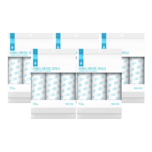 리벤스 자우버탁 사선컷팅 돌돌이 테이프클리너 리필 15롤_이미지