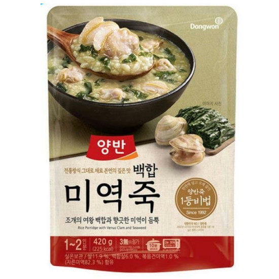 동원F&B 양반 백합 미역죽 420g (10개)_이미지
