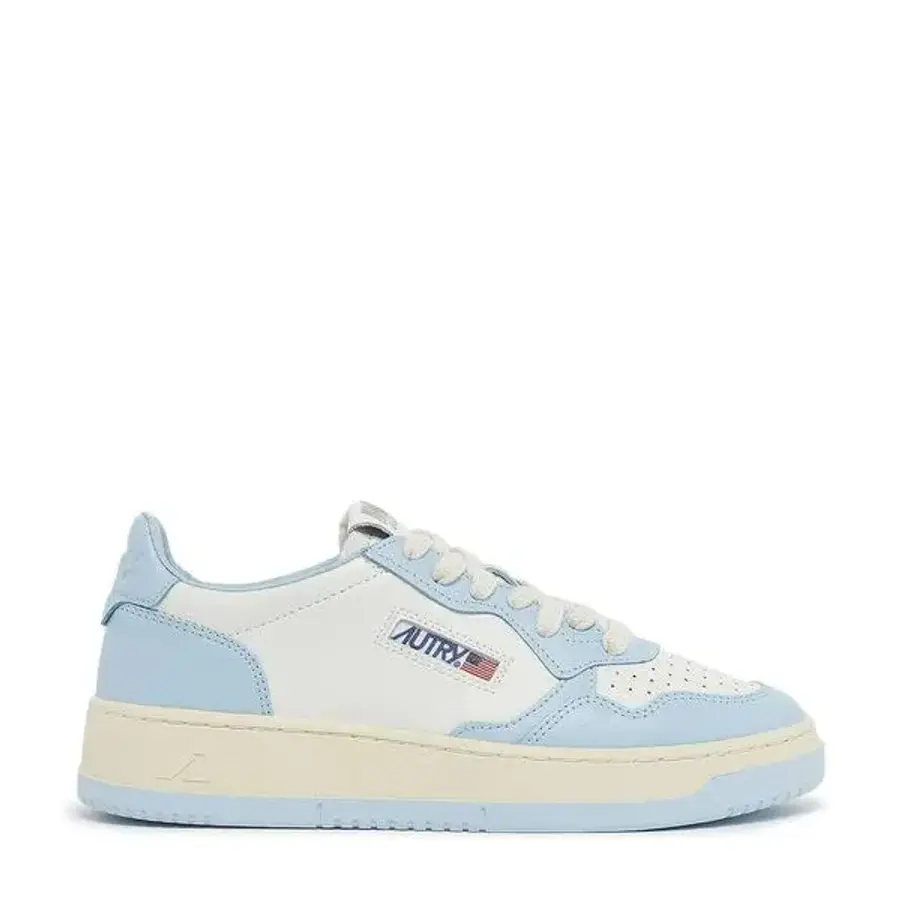 오트리 우먼 레이디 블루 Wmns Medalist 로우 탑 스니커즈 Brand Size 36 US 6 AULWWB40-LEAT L..