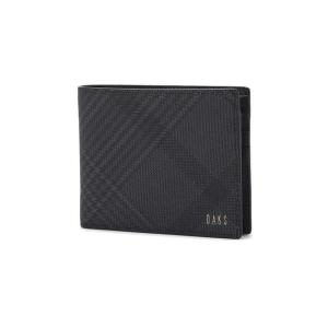 닥스 남성 PVC 블랙 체크 가죽 반지갑 DBWA2F093BK