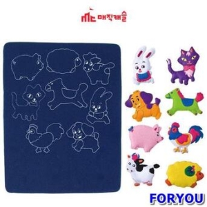 토독 퍼즐 융판놀이 가축동물