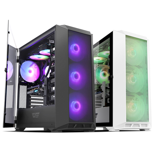 darkFlash DLX23 MESH RGB 강화유리 (블랙)_이미지