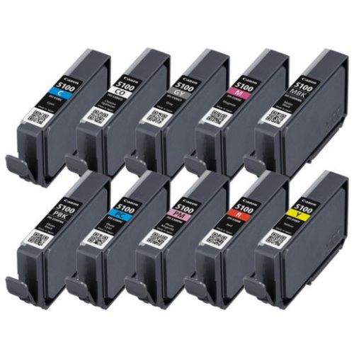Canon 정품 PFI-5100 (MBK, PBK, PC, C, PM, M, GY, R, Y, CO) 10색 세트