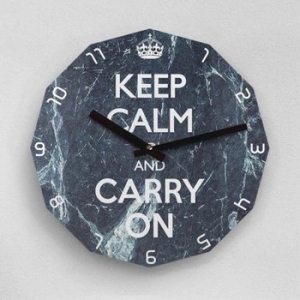 리플렉스 리플렉스 KEEP CALM AND CARRY ON 12각 무소음벽시계 KP12MBC