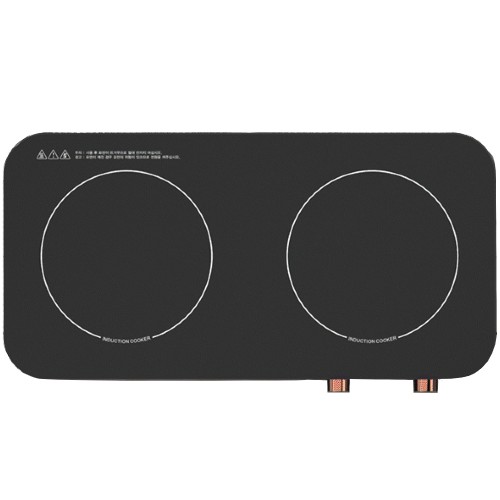 스위스밀리터리 슬림&와이드 2구 인덕션 (블랙)_이미지