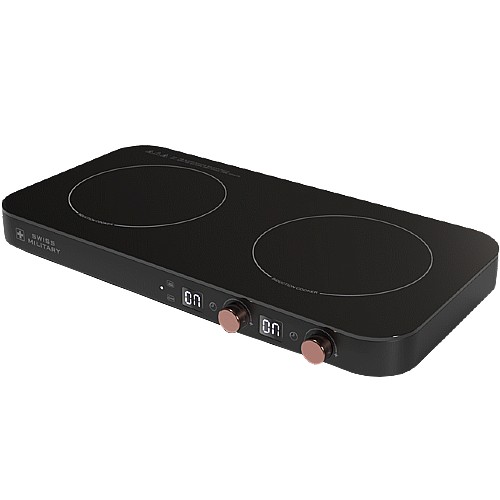 스위스밀리터리 슬림&와이드 2구 인덕션 (블랙)_이미지