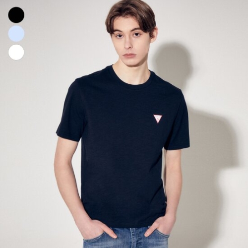게스 남성 미니삼각 슬럽 반팔티셔츠 MP2K9433