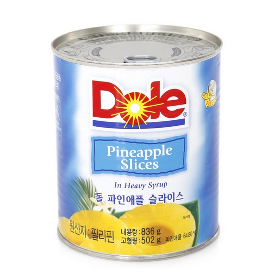 Dole 파인애플 슬라이스 836g (1개)_이미지