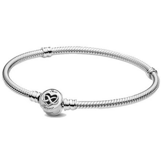 판도라 모멘츠 하트 인피니티 팔찌 599365C00_이미지