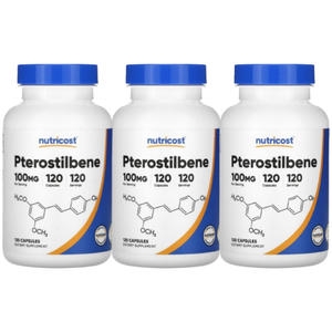 뉴트리코스트 프테로스틸벤 100mg 120캡슐 (3개)_이미지