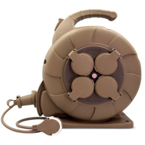 러그박스 4구 캡형 오토릴선 브라운이미지입니다. 누르면 해당 게시물로 새창이동합니다.