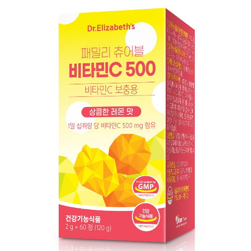 닥터엘리자베스  패밀리 츄어블 비타민C 500 60정 (1개)