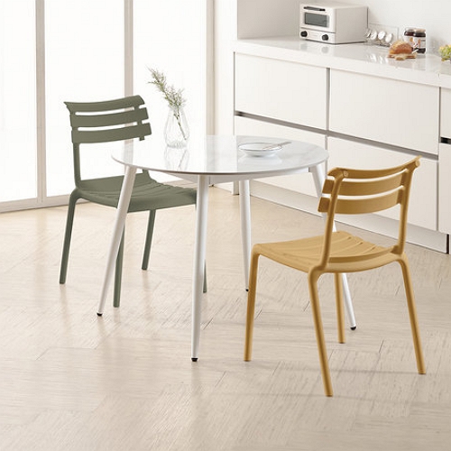 앨르 원형 포세린 통세라믹 식탁 900