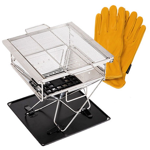 포레스트큐브 높이조절 바베큐 그릴 대형 장갑 세트_이미지