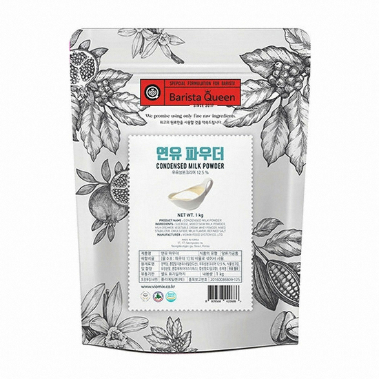 바이오믹스푸드시스템 바리스타퀸 연유 파우더 1kg (3개)