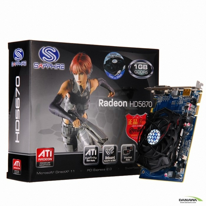 SAPPHIRE 라데온 HD 5670 HDMI D5 1GB_이미지