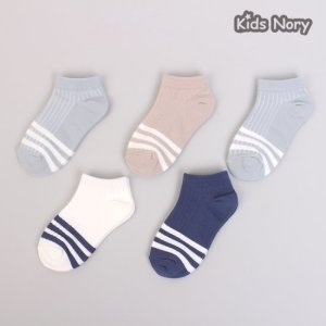  키즈노리 마린커즈 아동발목양말 5족 유아양말 아기 돌답례품