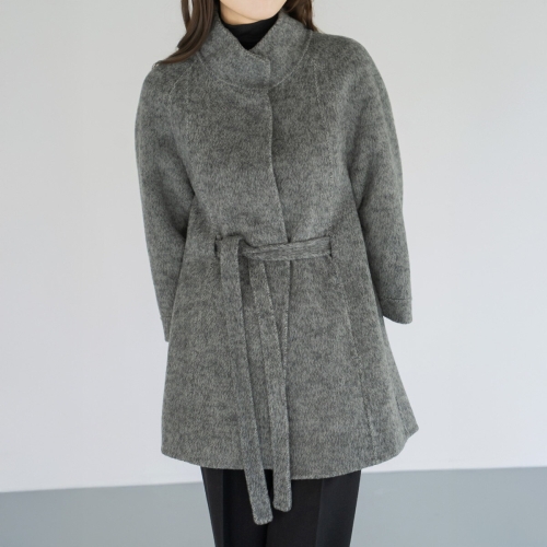 마담4060 엄마옷 클래식허리타이울 중년여성 데일리 모던베이직 코트-RCO2510003