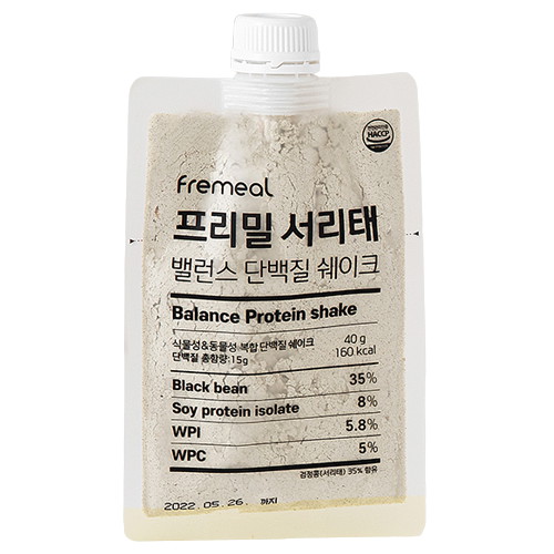 에프엔코퍼레이션 프리밀 서리태 밸런스 단백질 쉐이크 5포 (2개)_이미지