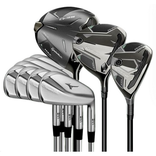 테일러메이드 Qi35 MAX / 미즈노 프로 241 조합 풀세트 (10개 스틸 정품)_이미지