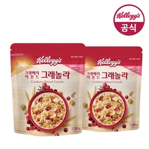 켈로그 크랜베리 아몬드 그래놀라 1.2kg (2개)_이미지