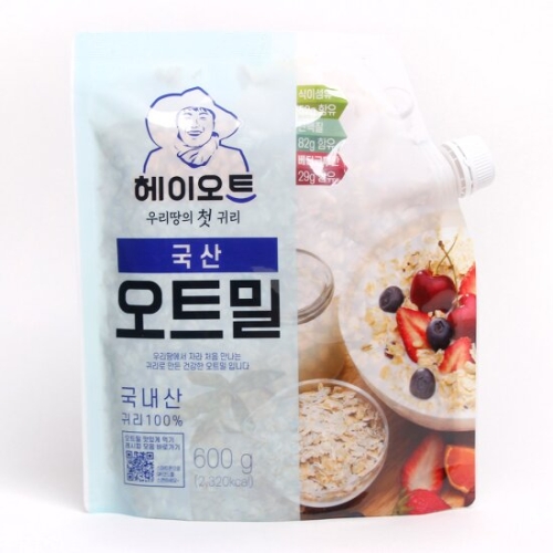 두보식품 헤이오트 국산 오트밀 600g_이미지