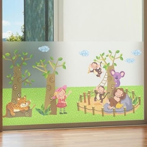 낭만창고 바오밥나무숲의 동물농장 dgho101 (100cm x 100cm)_이미지