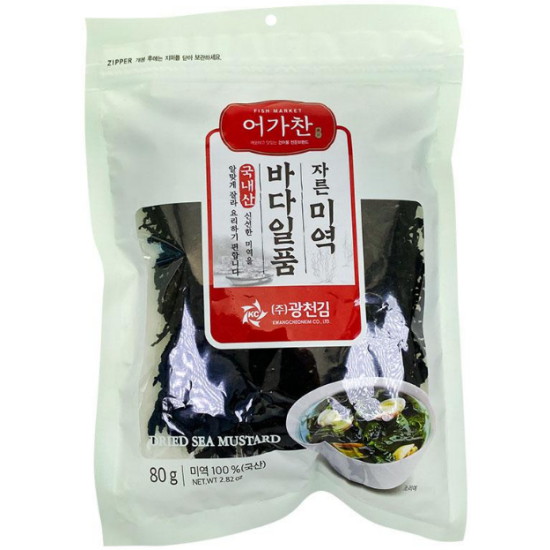 광천김 바다일품 자른미역 80g (3개)_이미지