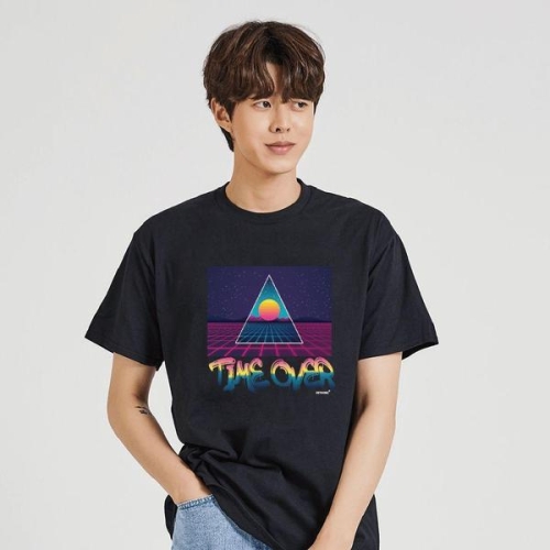 4D 가상현실 반팔셔츠 기본반팔 캐주얼반팔티 W6D3031