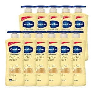 바세린 인텐시브 케어 드라이 스킨 리페어 바디로션 600ml (11개)_이미지