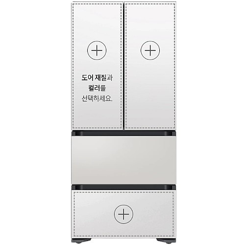 삼성전자 비스포크 중하칸 도어패널 코타페블 RA-K31DMB03_이미지