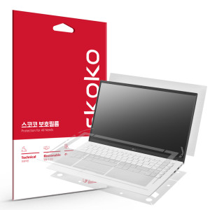 스코코 LG전자 2022 그램15 15Z90Q 15ZD90Q 무광 외부보호필름 (전신 4종)_이미지