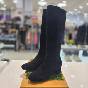 허시파피 세이브존04 여성스판블럭굽4.5cm스웨이드스판드레스롱부츠A 블랙 2DUS1EF