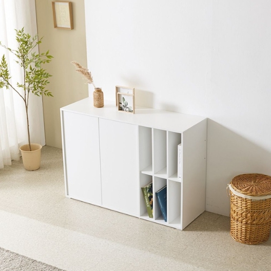 파로마 홈즈 아론 도어형 LP 수납장 1200_이미지