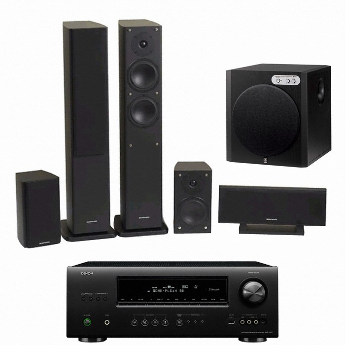 마란츠 LS-7000 5.1채널 + 데논 AV리시버 (AVR-1912, YST-RSW300)_이미지
