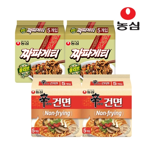 신라면건면10개 + 짜파게티10개