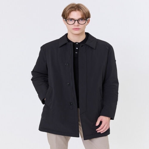 헤지스 남성 블랙 다운 하프코트_WHCO4D461BK이미지입니다. 누르면 해당 게시물로 새창이동합니다.