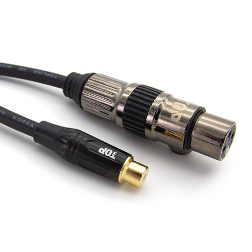 탑라인에이치디 HDTOP RCA to XLR FF 케이블 (15m, HT-TP569)_이미지