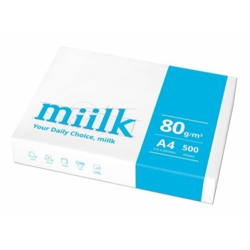 한국제지 밀크 복사용지 A4 80g (15,000매)_이미지