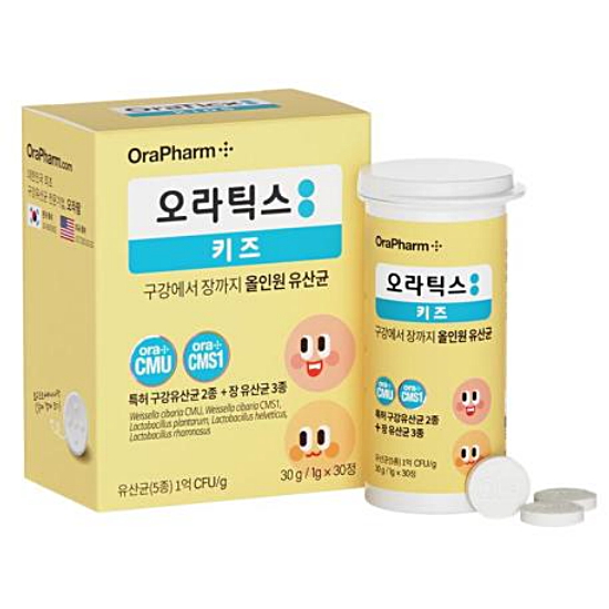 오라틱스 키즈 유산균 30정