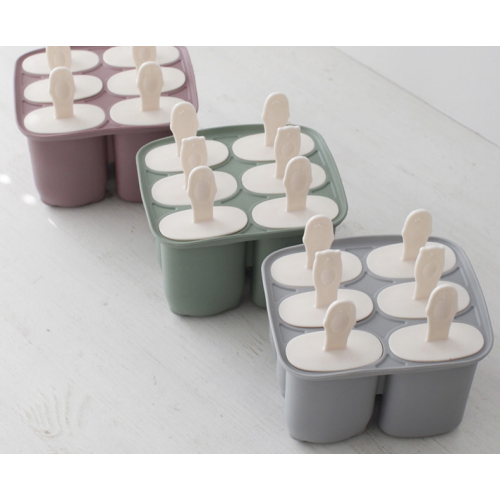 실리콘 아이스크림 샤베트몰드 6구 3color