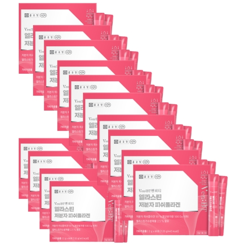 종근당건강 벤비티 엘라스틴 저분자 피쉬콜라겐 2g 60포 (14개)