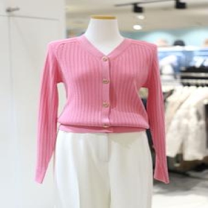 인디에프 꼼빠니아 브이넥 골지 가디건 CAFU3-WSC010