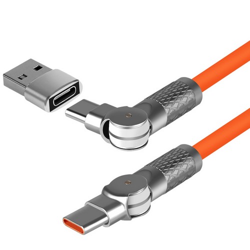 이메이크 PD PPS 60W Type C LED 회전 케이블 EMC-L180PD (3m)_이미지