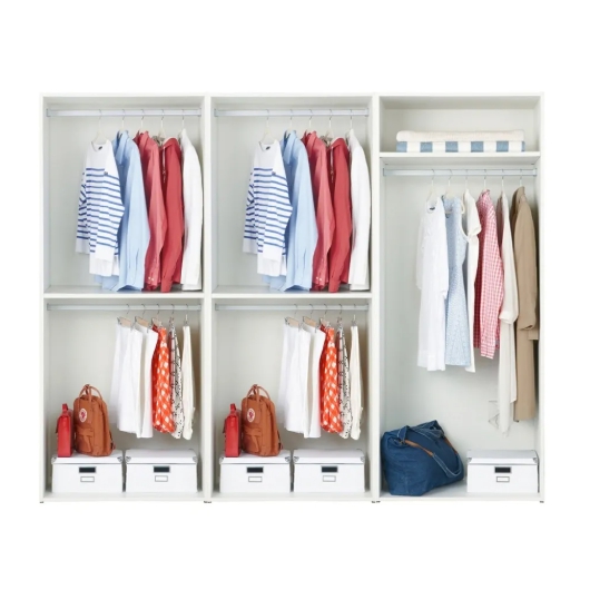 한샘 샘베딩 행거형 드레스룸 세트 2400 (높이 194cm)_이미지