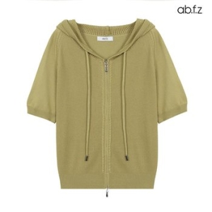 Ab.f.z 매쉬 후드 집업 반팔 가디건 AFY2GY34A_이미지