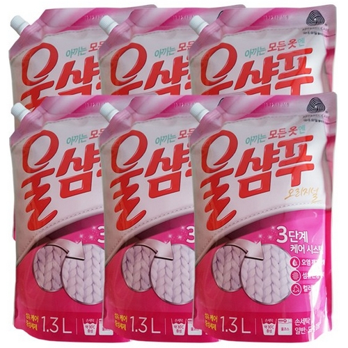 애경 울샴푸 오리지널 리필 1.3L (6개)