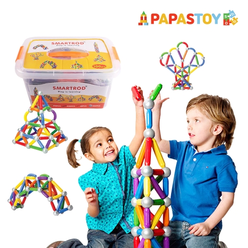파파스토이 파파스토이    스마트로드 유아 자석블럭 짐보리짐맥호환 25pcs_이미지